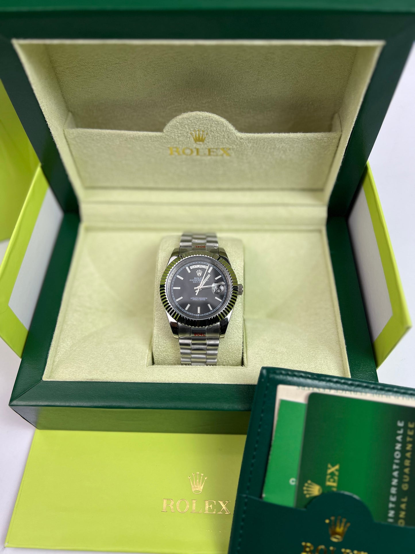 Rolex Day-Date 40 noir livraison rapide Maroc