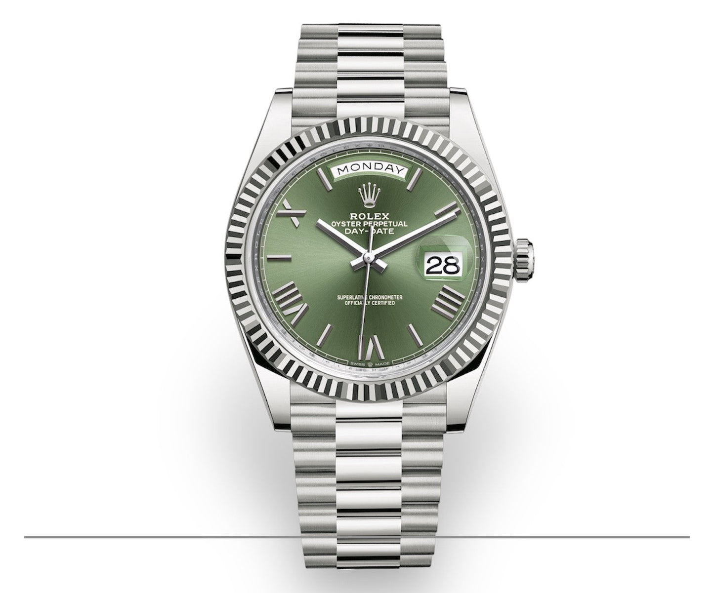 Rolex Day-Date 40 Vert Olive – L’Alliance du Charisme et de l’Exclusivité