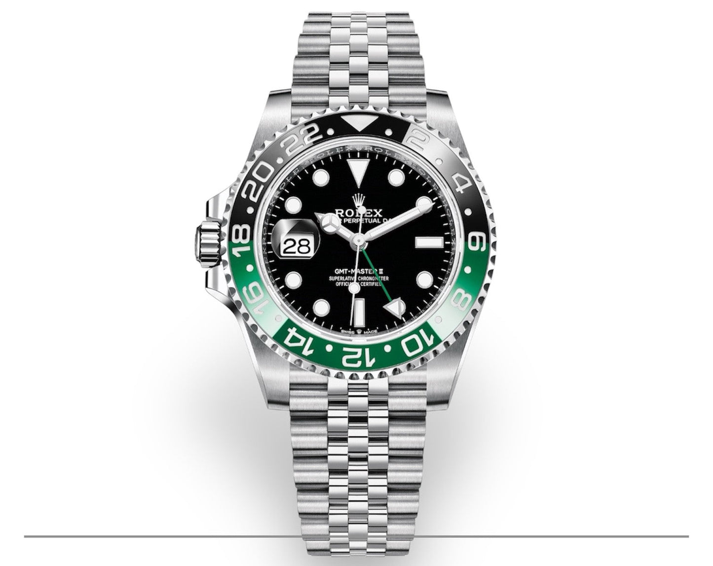 Rolex GMT-Master II Sprite verte noire Jubilé Maroc