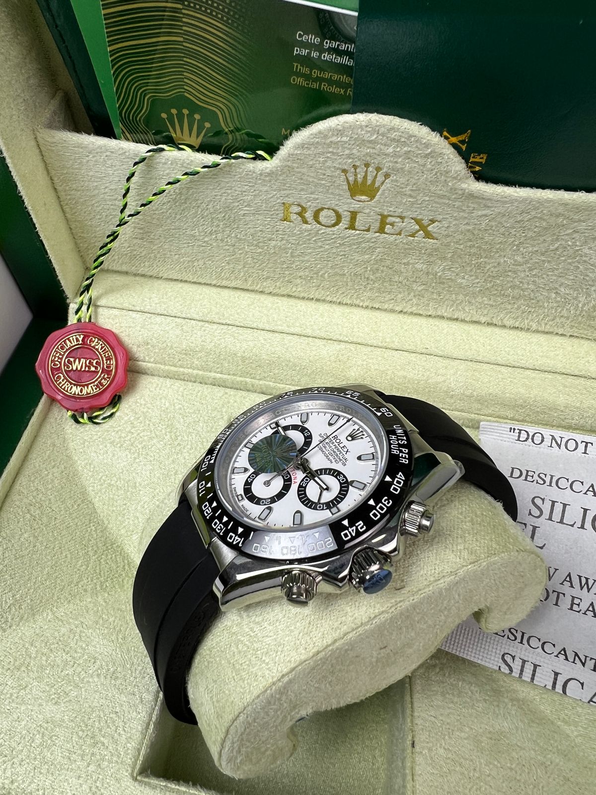 Rolex Daytona Oysterflex cadran blanc paiement à la livraison