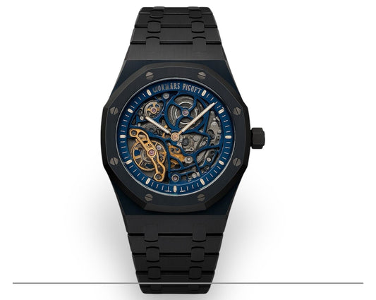 Montre squelette Audemars Piguet Royal Oak Bleu Nuit - montre de luxe Maroc