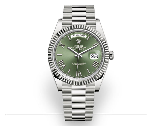 Rolex Day-Date 40 Vert Olive – L’Alliance du Charisme et de l’Exclusivité