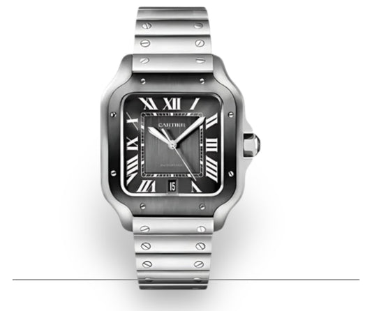 Cartier Santos de Cartier Noir & Acier – L’Élégance Moderne Redéfinie