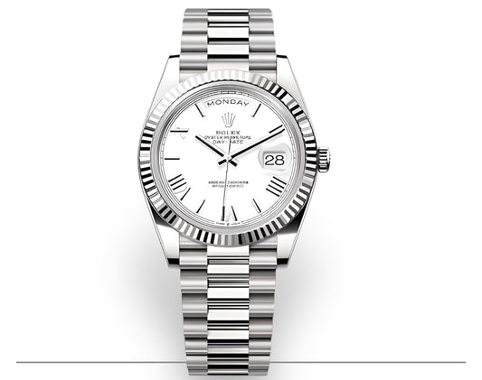 Rolex Day-Date 40 cadran blanc prix Maroc